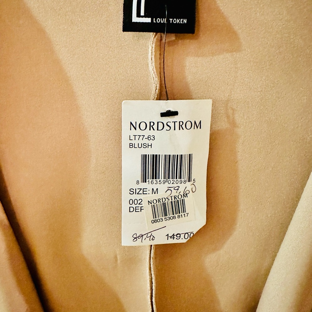 🎁NWT Love Token Drape Jacket Blush Large🎁 - Picture 4 of 7